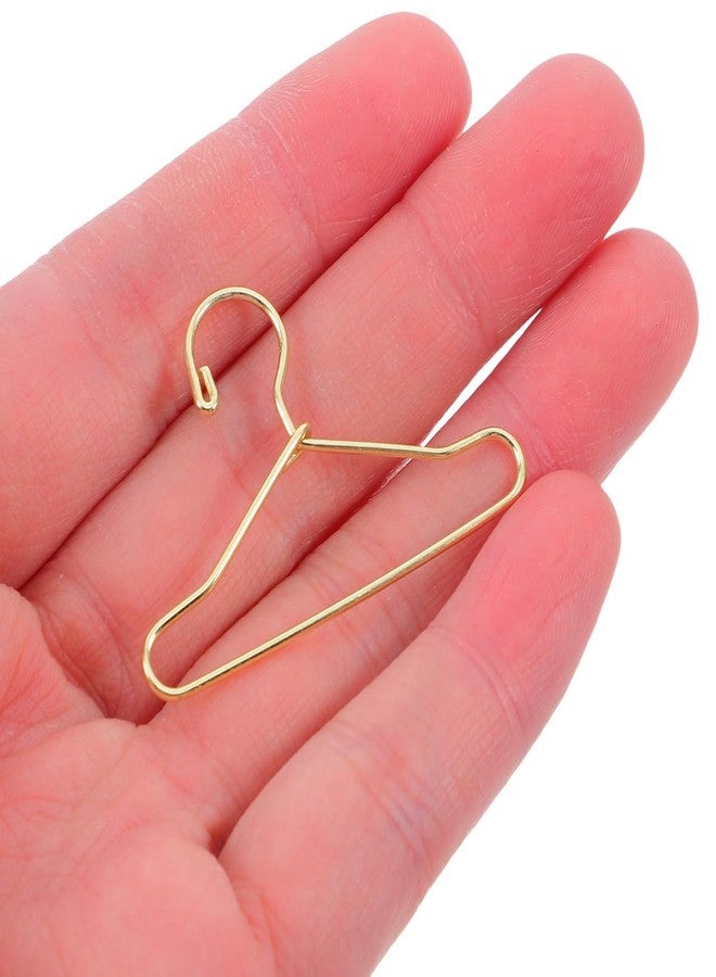 BUGUUYO 20Pcs Mini Doll Clothes Hangers Metal Wire Small Doll Closet Hangers for Dollhouse Accessories and Miniature Dress Display - Image 3